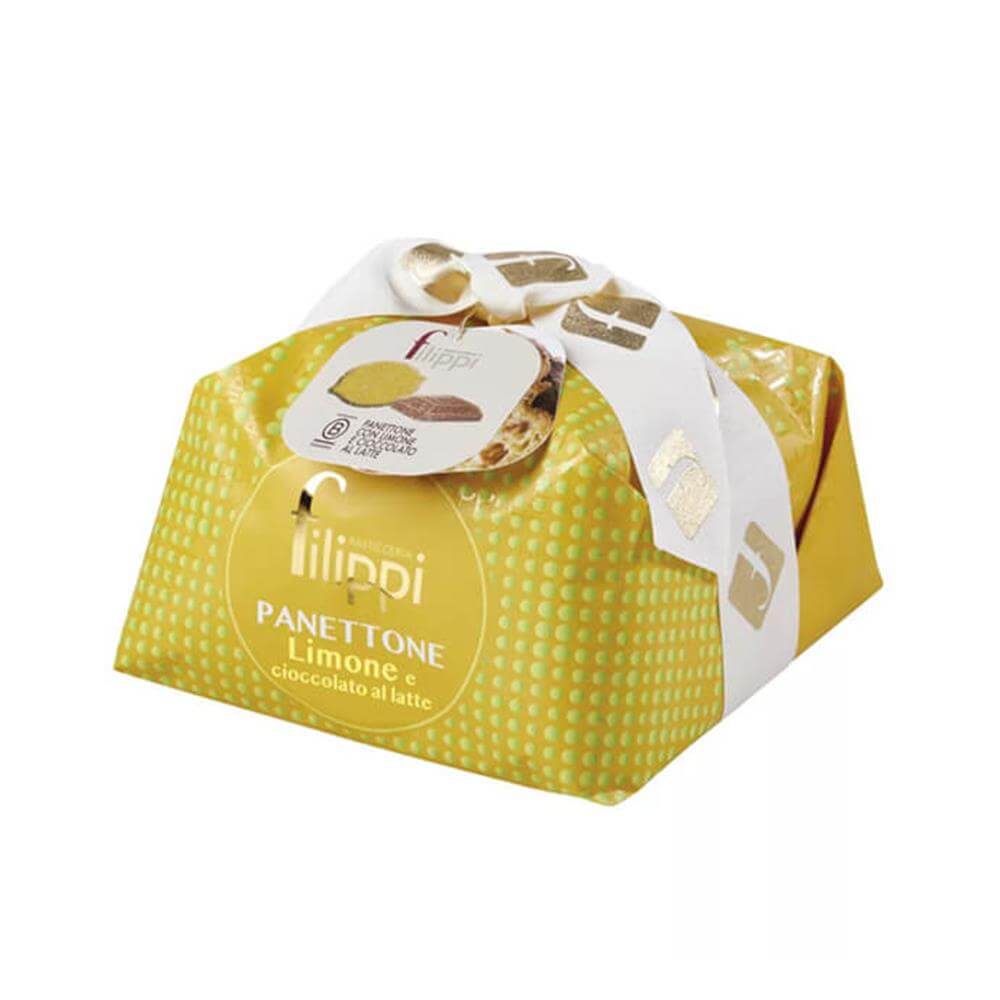Filippi Panettone Limone Lemon and Milk Chocolate 500g